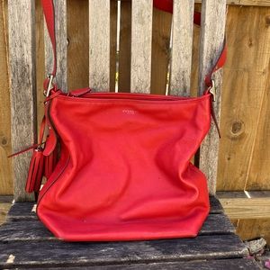 Coach red coral bag